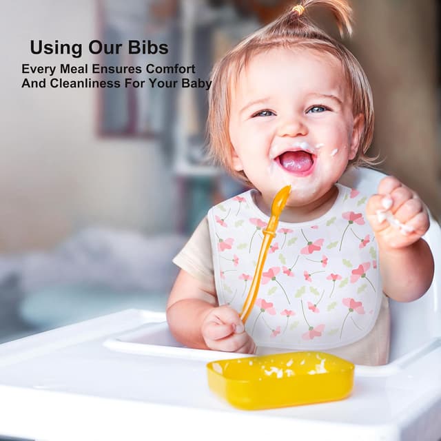 Detalle 2 de Hakochia Waterproof Baby Bibs 10-Pack 0-12 Months