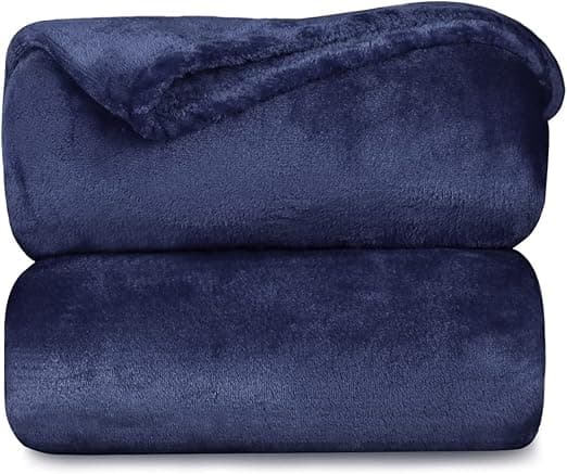 Detalle de MERCURY TEXTIL - Manta Terciopelo Suave Multiusos 🌟 130x160 cm