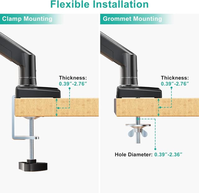 Thumbnail 6 de WALI GSMP001NLP monitor arm 2-in-1