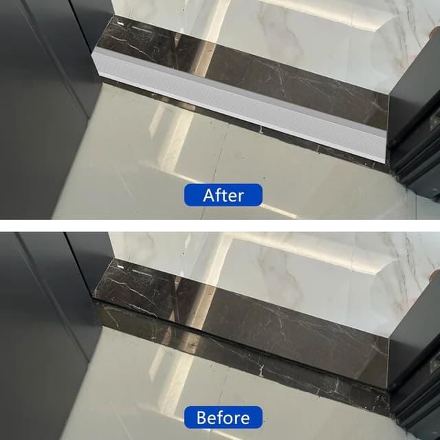 Detalle de Lot de 2 rampes de seuil en aluminium 10 cm