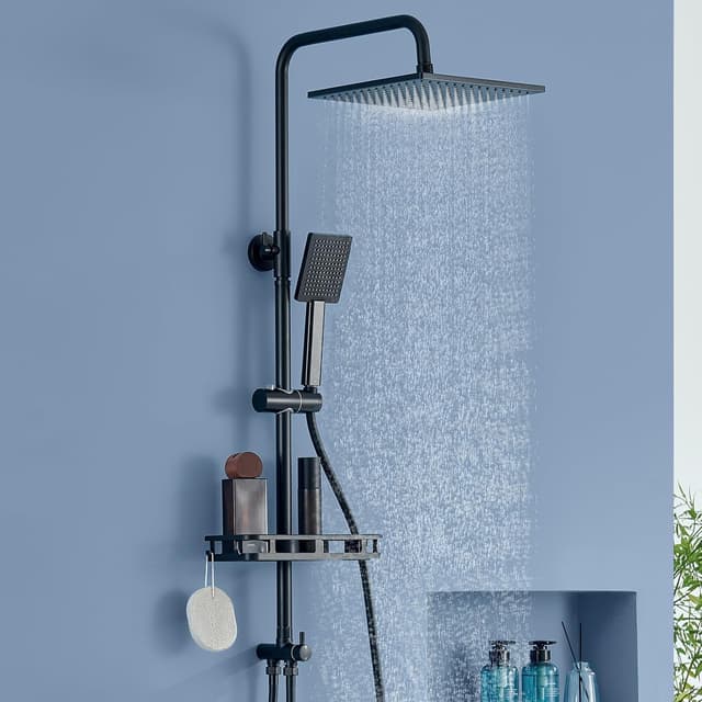 Detalle de Auralum Regendusche 250 x 250 mm Komplettset