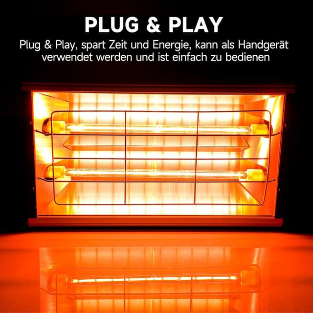 Detalle 2 de DATOUBOSS lampada infrarossi per carrozzeria 2000W