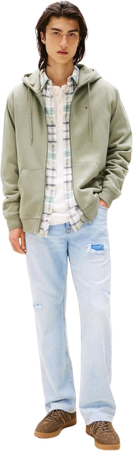 Detalle de Tommy Jeans Men’s Flag Zipped Hoodie