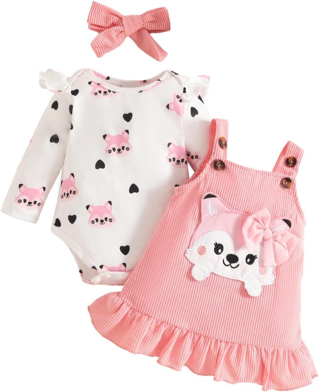 Thumbnail 1 de UUAISSO robe imprimée cœur bébé 0-18 mois ⚙