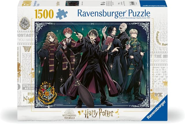 Detalle 2 de Ravensburger Puzzle 12001222 „Gryffindor vs. Slytherin“ (1500 Teile) – Harry-Potter-Puzzle ab 14 Jahren