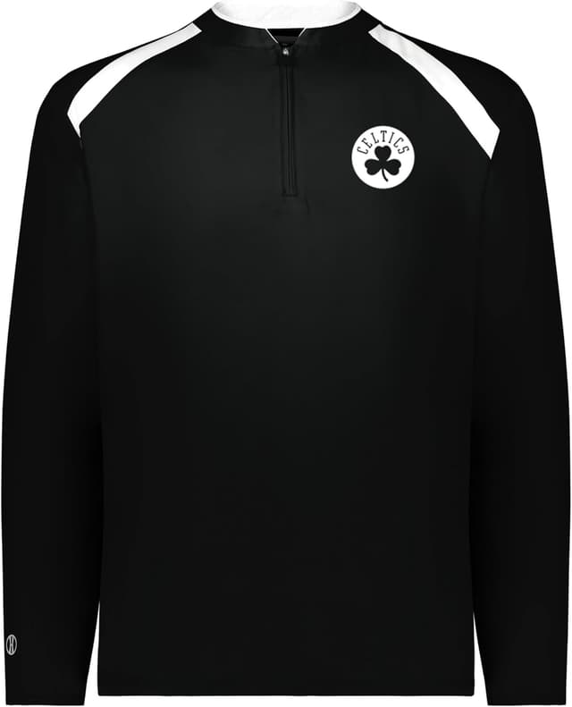 Detalle de Holloway NBA Clubhouse Pullover (Quarter-Zip) — Lightweight, Moisture-Wicking Basketball Jacket