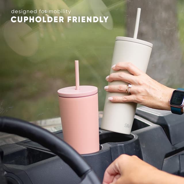 Detalle 2 de Simple Modern Insulated Tumbler 20oz Almond Birch