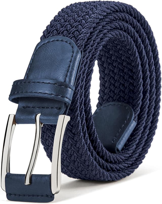 Detalle de BULLIANT cintura elastica intrecciata da uomo con fibbia in lega di zinco, 35 mm