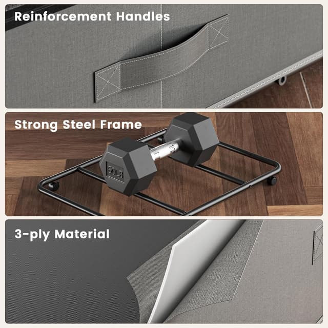 Detalle de XXXL 78L Under-bed storage with wheels