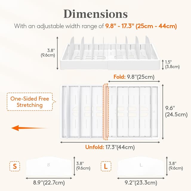 Detalle 2 de Lifewit Adjustable Lid Organizer 9.8–17"