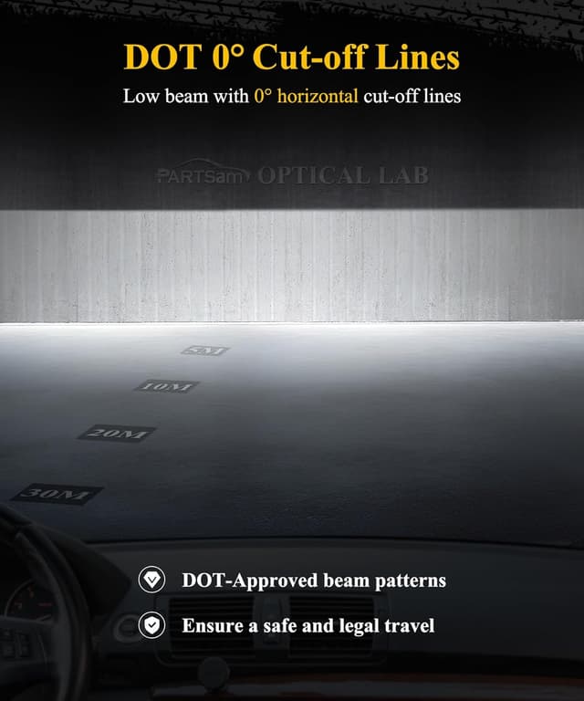 Detalle de Partsam Full LED Headlights Assembly (DOT Approved) for 2009-2018 Ram 1500/2500/3500, Dual Projector LED Pair