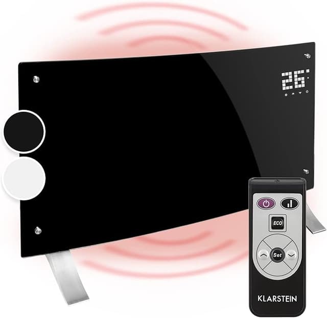 Imagen de Klarstein Estufa Eléctrica 2000W Delgada Silenciosa con Termostato 🔥 en OfertitasTOP
