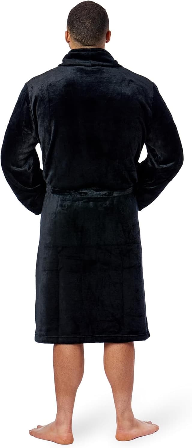 Detalle de Northwest NFL Philadelphia Eagles Adult Unisex Silk Touch Bathrobe (L/XL) — Officially Licensed Loungewear, Black