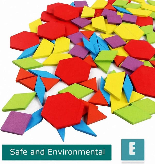 Thumbnail 6 de EACHHAHA Tangram Montessori in legno 155 pezzi per bambini 🧩