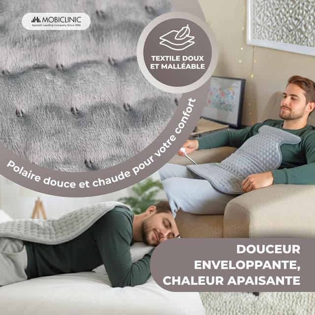 Thumbnail 6 de Mobiclinic® Coussin chauffant dos et nuque 62x43