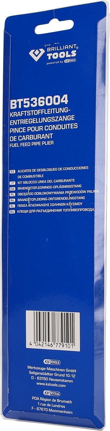 Detalle de BRILLIANT TOOLS BT536004 Pinza di sblocco per tubi carburante (blu e nero)