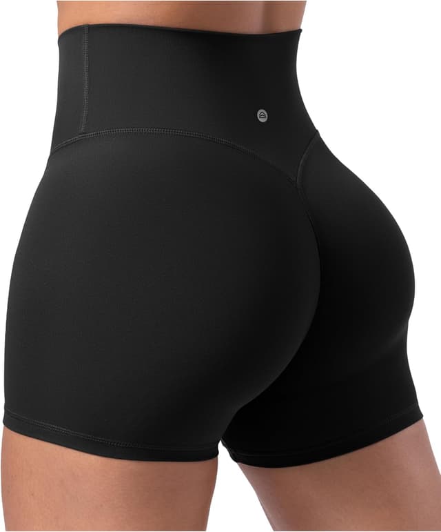 Detalle de ENERBLOOM Women’s Biker Shorts (2.5", 4", or 6") High Waisted No Front Seam Workout Shorts