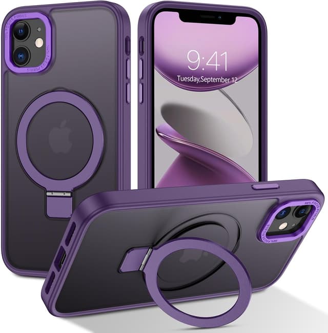 Detalle de DUEDUE iPhone 12 Hülle mit Ringständer