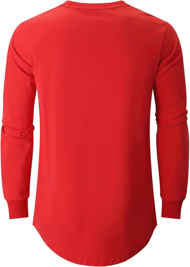 Detalle de VEIISAR Herren dickes Rundhalsmantel-T-Shirt aus 100% Baumwolle (Heavy Duty, preshrunk)