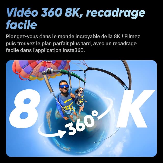 Detalle 2 de Insta360 X4 8K étanche, stabilisation 360°