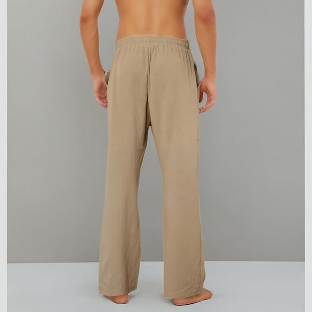 Detalle 2 de Puimentiua Leinenhose Herren mit 95% Baumwolle