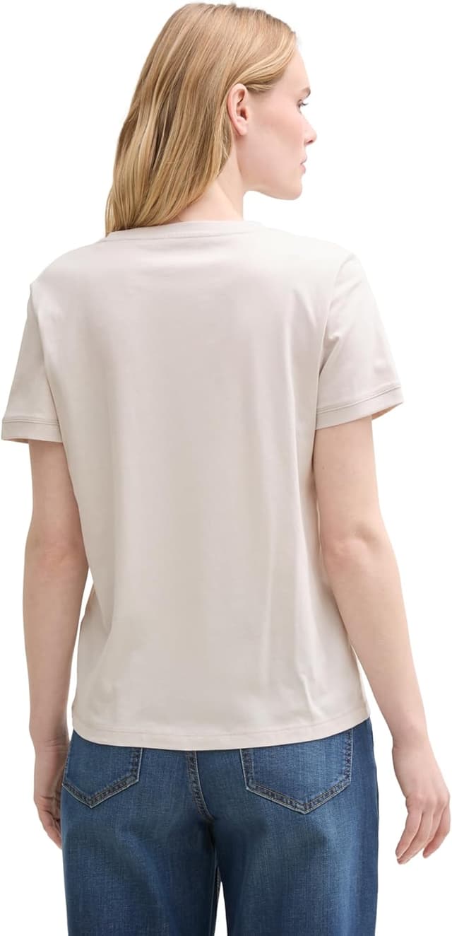 Detalle 2 de TOM TAILOR 1041288 T-shirt da donna: maglietta comoda a maniche corte