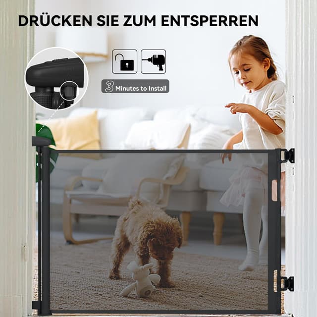 Detalle de Hawthyhome Treppenschutzgitter 140 cm đȘ