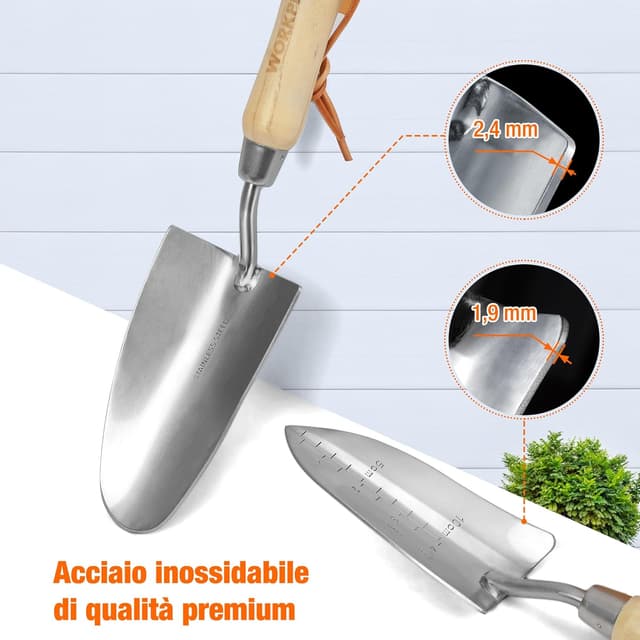 Detalle de WORKPRO attrezzi da giardino 8 pezzi