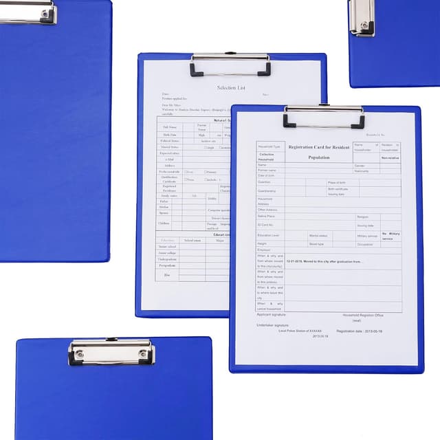 Thumbnail 5 de Srvnpioy Portapapeles A4 pack 5 azul