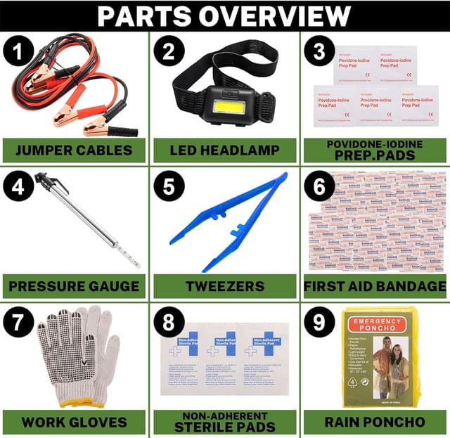 Thumbnail 1 de Car Emergency Kit with Jumper Cables