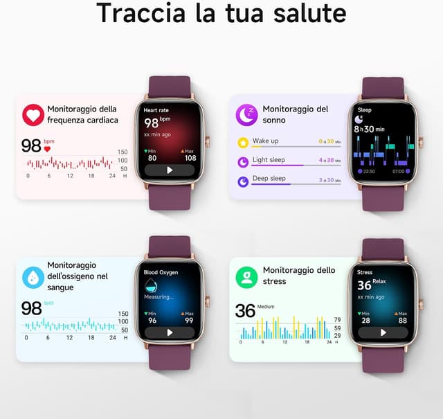 Thumbnail 3 de Smartwatch 1,85" HD con chiamate e SpO2