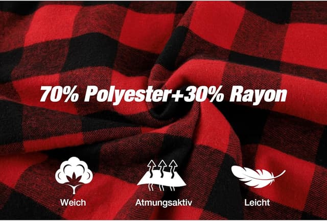 Thumbnail 4 de SwissWell Camisa a cuadros con capucha M-3XL