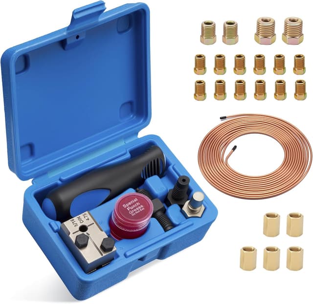Detalle de Wvoillty kit outil double sertissage pour conduites de frein DIN Ø 4,75 mm (3/16")