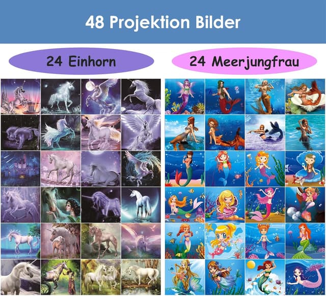 Thumbnail 6 de Pup Go 2er-Pack Meerjungfrau & Einhorn Taschenlampe mit Projektor (mit Projektionsscheiben)