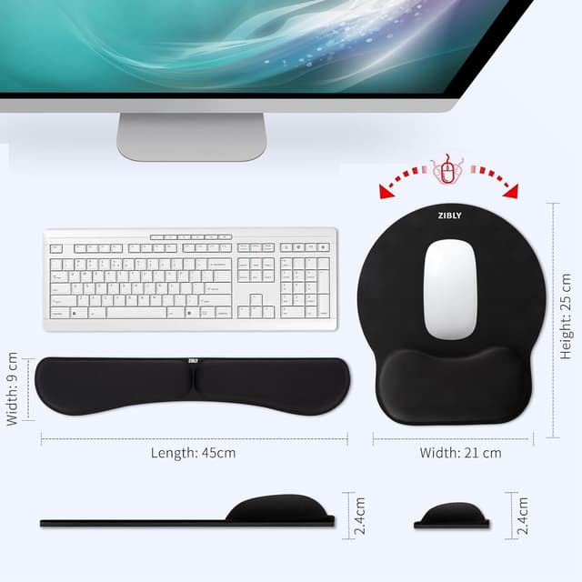 Detalle 2 de Zibly Wrist Rest and Mouse Mat 1 Pack 🖱