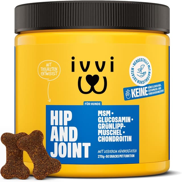 Detalle de ivvi Hip & Joint Gelenktabletten 60 Snacks