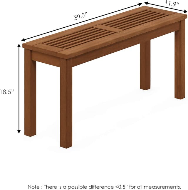 Thumbnail 2 de Furinno TIOMAN Outdoor Bench 12 x 39 x 19