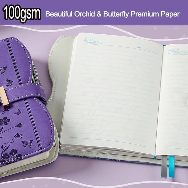 Detalle 2 de HwxBen Diario Segreto con Lucchetto Viola