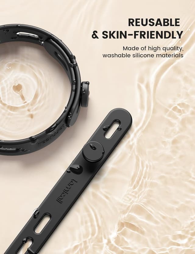 Thumbnail 5 de Lamicall 10Pack Silicone Cable Ties 13cm