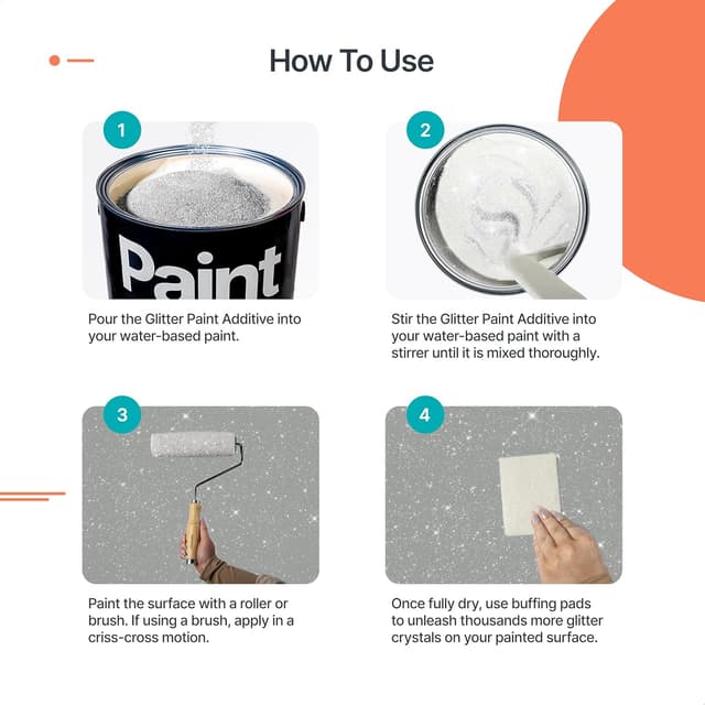 Thumbnail 3 de v1rtus Silver Glitter Paint Additive 400g