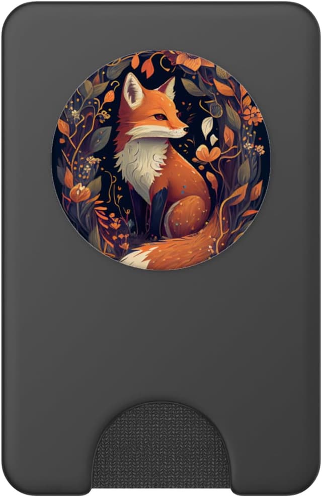 Thumbnail 1 de Mignon Renard Illustration Feuilles d'automne PopWallet MagSafe đ§·