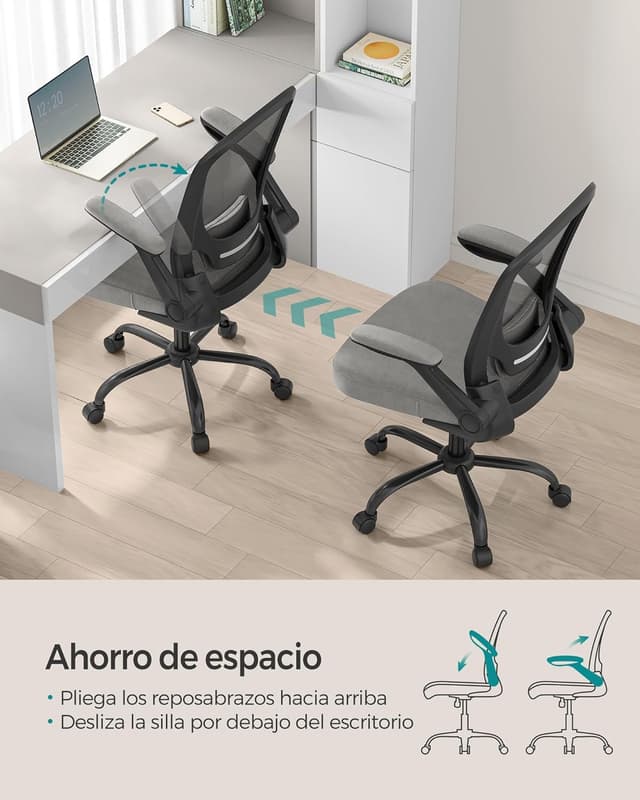 Detalle 2 de Songmics Silla OBN037G01 ergonómica