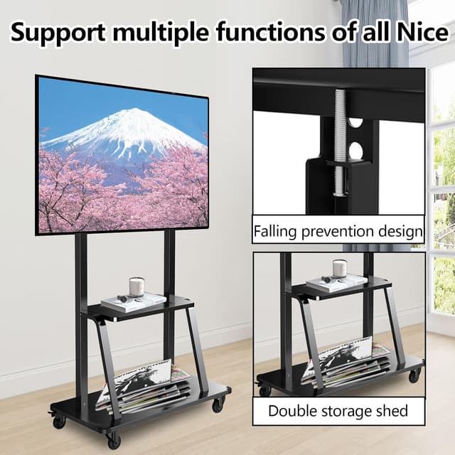 Thumbnail 6 de JXMTSPW Mobile TV stand 120kg VESA 900x600