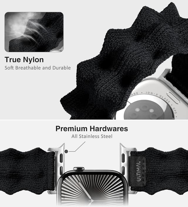 Detalle 2 de ULTIMAL Armband für Apple Watch, Nylonband