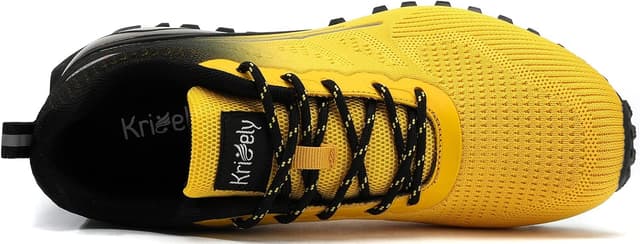Detalle de Kricely Men’s Trail Running Shoes: Lightweight, Breathable Mesh Sneakers for Hiking, Training, and Daily Wear