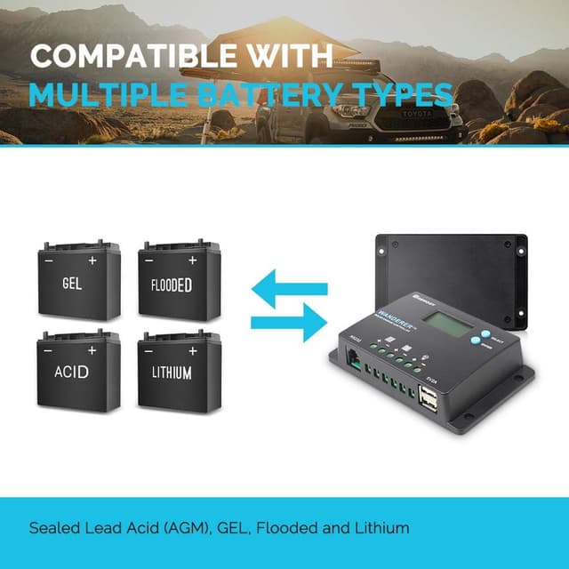 Thumbnail 5 de Renogy Wanderer 10A PWM Solar Charge Controller