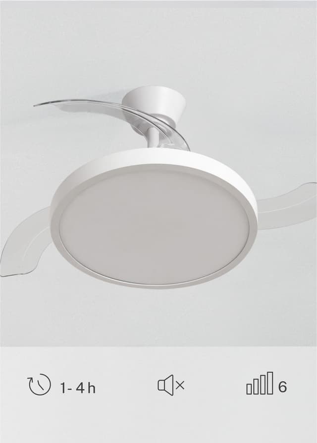 Detalle 2 de CREATE WIND CLEAR STUDIO Ventilador techo 91 cm