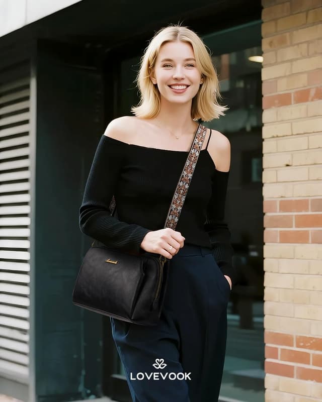 Detalle 2 de LOVEVOOK Umhängetasche Damen RFID Schutz