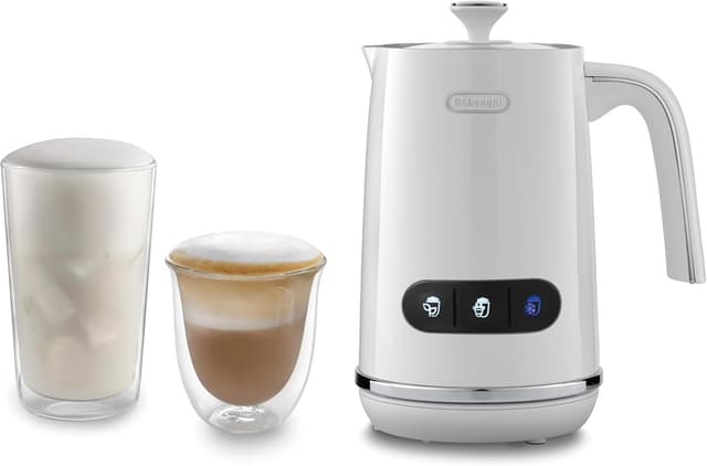 Detalle de De'Longhi LatteMix EMF3.W montalatte automatico per latte e alternative vegetali, 250 ml, bianco