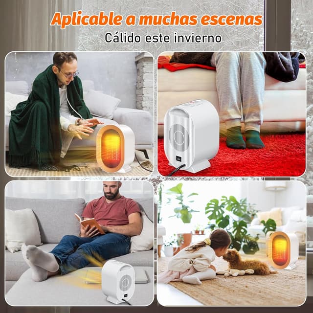 Thumbnail 5 de Calefactor cerámico 1200W de bajo consumo